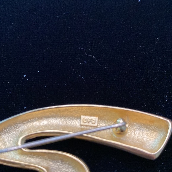 Vintage Matte Fernando Originals Squiggle Line Brooch - Picture 3 of 4